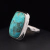 Sterling Silver Kingman Turquoise Ring Size 5