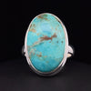 Sterling Silver Kingman Turquoise Ring Size 7