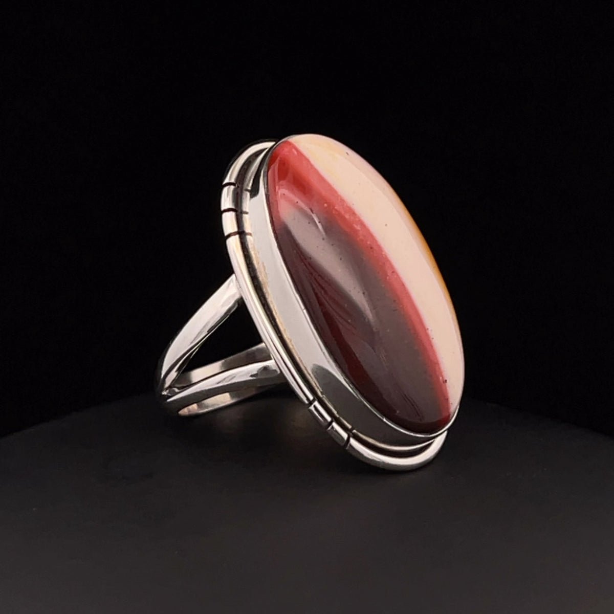 Sterling Silver Mookaite Ring Size 9