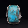 Sterling Silver Kingman Turquoise Ring Size 9