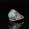 Sterling Silver Kingman Turquoise Ring Size 10