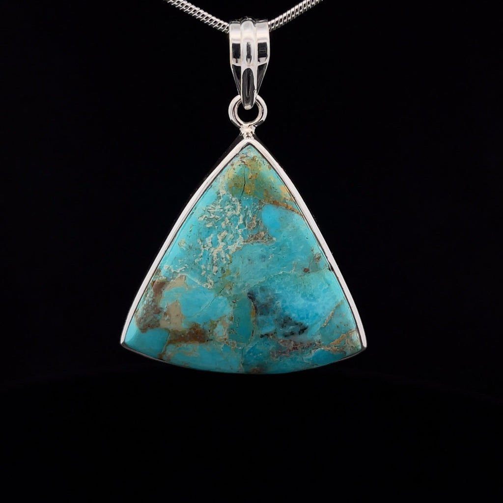 Sterling Silver Kingman Turquoise Pendant