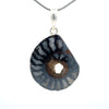 Sterling Silver Fossilized Ammonite Pendant