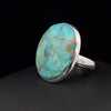 Sterling Silver Kingman Turquoise Ring Size 7