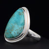 Sterling Silver Kingman Turquoise Ring Size 7