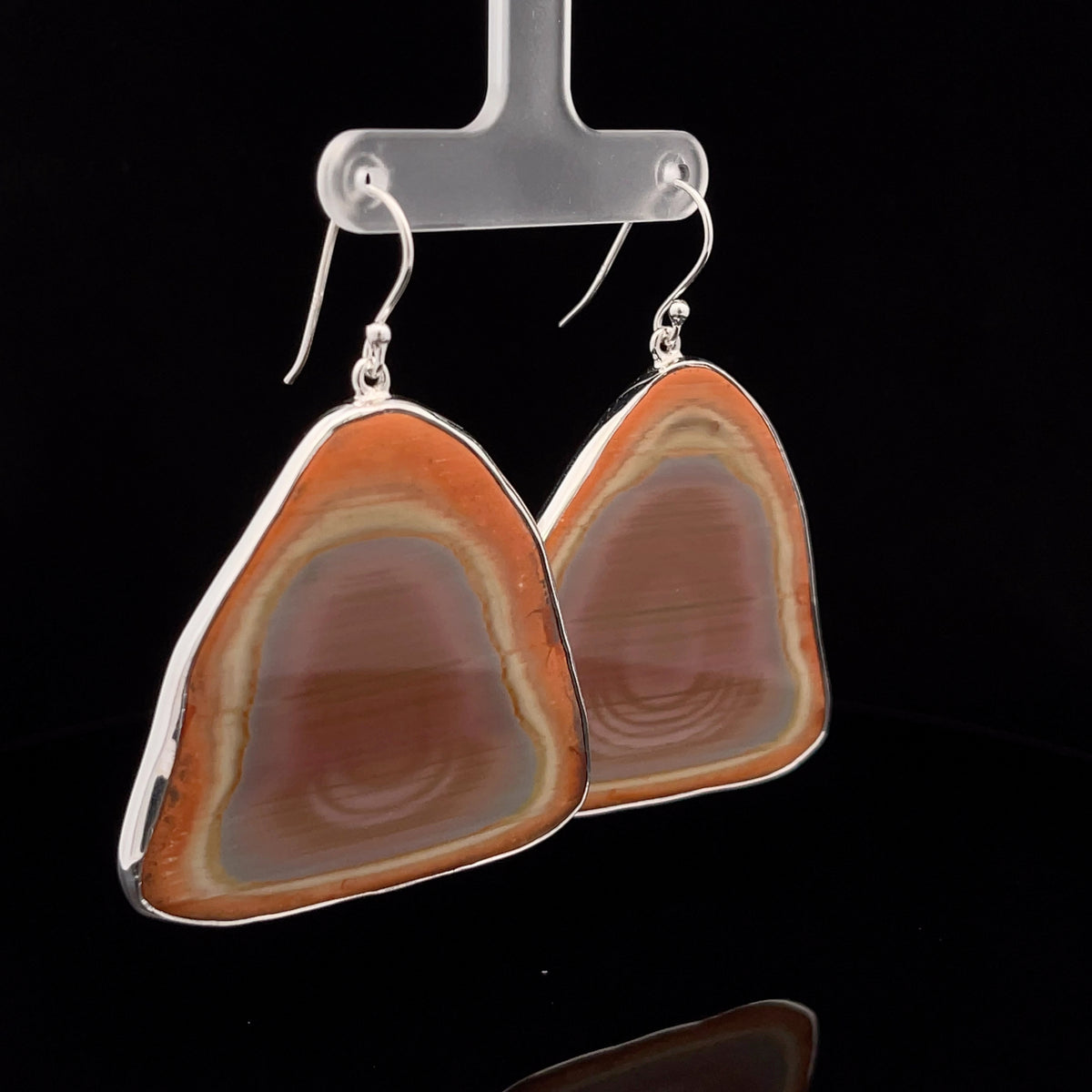 Sterling Silver Imperial Jasper Earrings