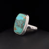 Sterling Silver Kingman Turquoise Ring Size 7