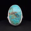 Sterling Silver Kingman Turquoise Ring Size 7