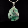 Sterling Silver Faceted Emerald Pendant