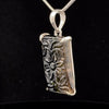 Sterling Silver Carved Watermelon Tourmaline Pendant