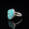 Sterling Silver Raw Turquoise Ring Size 7