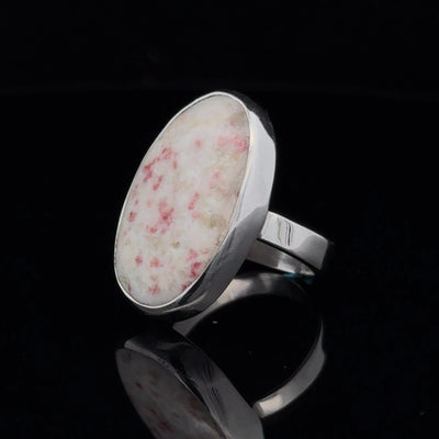 Sterling Silver Cinnabar Ring Size 6