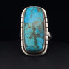 Sterling Silver Kingman Turquoise Ring Size 6