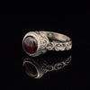 Sterling Silver Garnet Ring Size 8