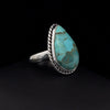 Sterling Silver Kingman Turquoise Ring Size 7