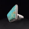 Sterling Silver Kingman Turquoise Ring Size 6.5