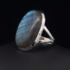 Sterling Silver Labradorite Ring Size 10