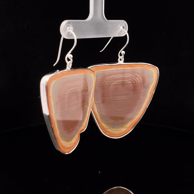 Sterling Silver Imperial Jasper Earrings