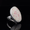 Sterling Silver Cinnabar Ring Size 6