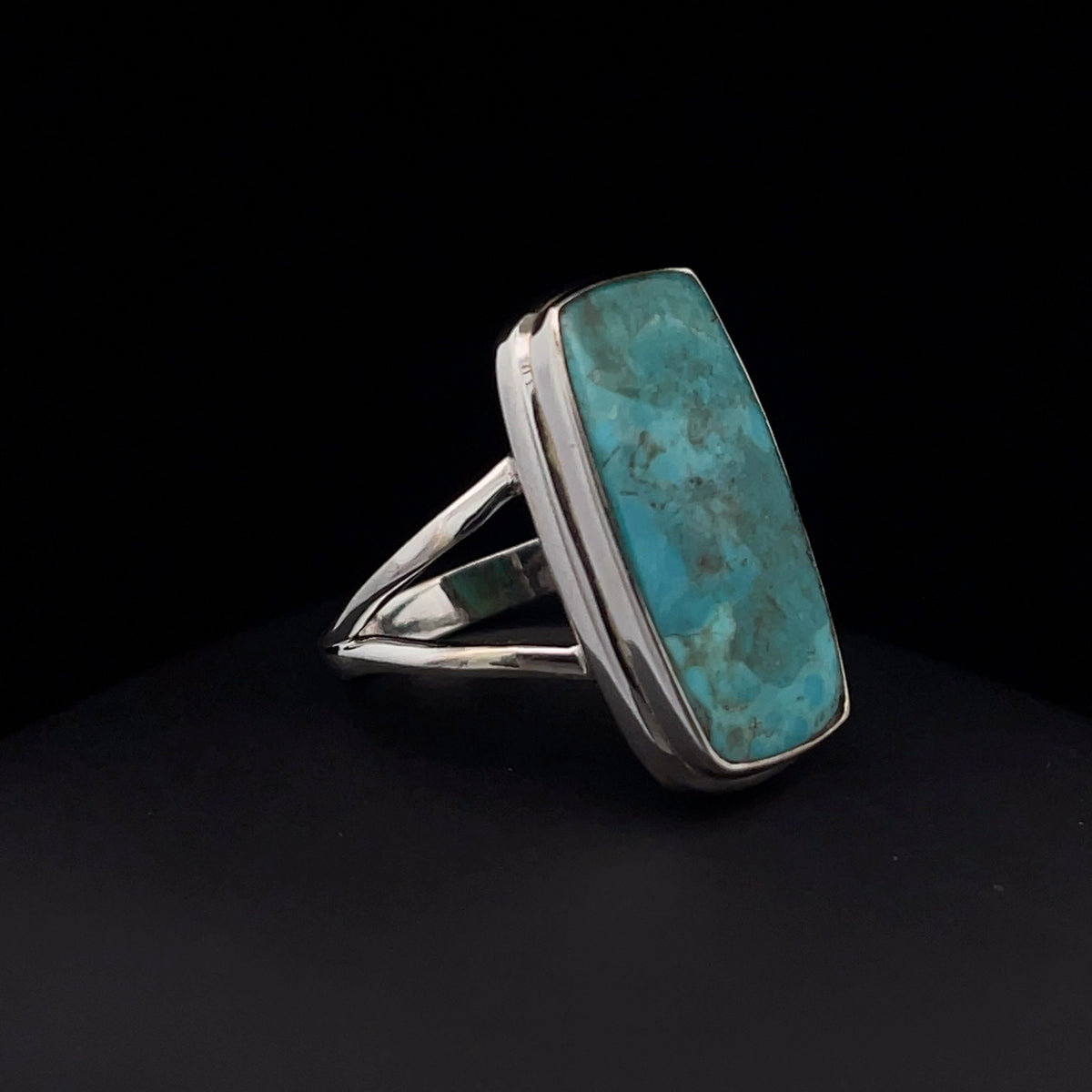 Sterling Silver Kingman Turquoise Ring Size 7