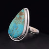 Sterling Silver Kingman Turquoise Ring Size 5.5