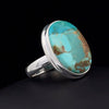 Sterling Silver Kingman Turquoise Ring Size 7