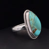 Sterling Silver Kingman Turquoise Ring Size 5.5