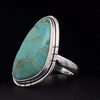 Sterling Silver Kingman Turquoise Ring Size 10