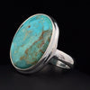 Sterling Silver Kingman Turquoise Ring Size 7