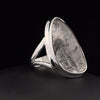 Sterling Silver Tourmalated Quartz Ring Size 5
