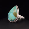 Sterling Silver Kingman Turquoise Ring Size 8