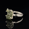 Sterling Silver Moldavite Ring Size 7