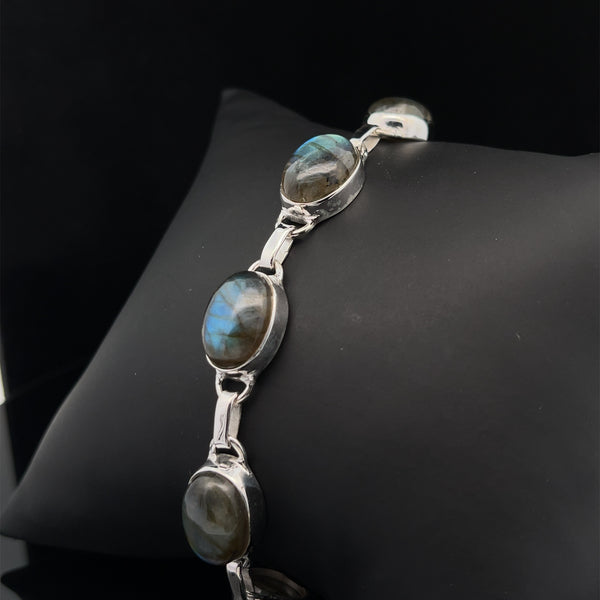 Sterling Silver Labradorite Bracelet