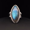 Sterling Silver Labradorite Ring Size 8