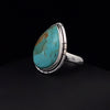 Sterling Silver Kingman Turquoise Ring Size 7