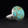 Sterling Silver Kingman Turquoise Ring Size 7