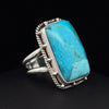 Sterling Silver Kingman Turquoise Ring Size 5
