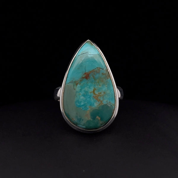 Sterling Silver Kingman Turquoise Ring Size 7