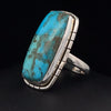 Sterling Silver Kingman Turquoise Ring Size 6