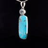 Sterling Silver Raw Kingman Turquoise and Topaz Pendant