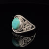 Sterling Silver Kingman Turquoise Ring Size 9.5