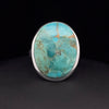 Sterling Silver Kingman Turquoise Ring Size 7