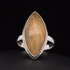 Sterling Silver Rutilated Quartz Ring Size 10