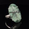 Sterling Silver Emerald Ring Size 8