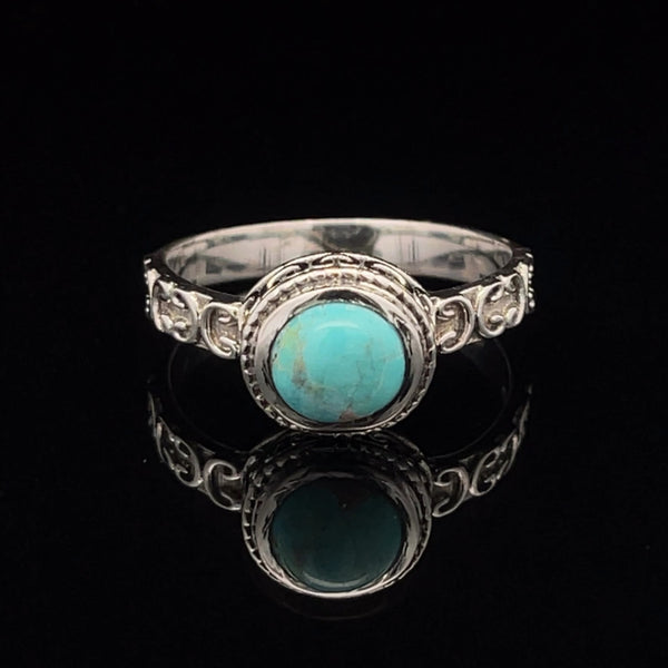 Sterling Silver Turquoise Ring Size 11