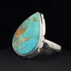 Sterling Silver Kingman Turquoise Ring Size 7