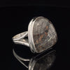 Sterling Silver Tourmalated Quartz Ring Size 11