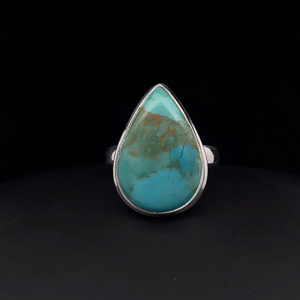 Sterling Silver Kingman Turquoise Ring Size 7