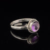 Sterling Silver Amethyst Ring Size 11