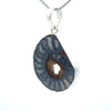 Sterling Silver Fossilized Ammonite Pendant